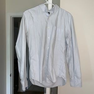 J. Crew blue and white oxford buttondown shirt